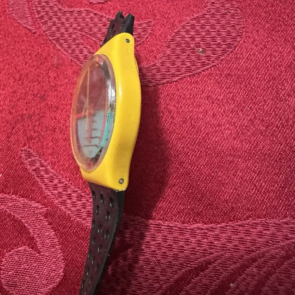 Vintage 1989 / 1987 Swatch Blue Jet & Follow Me Classic Design New Batteries.
